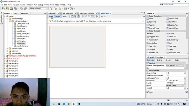 Mudah dipahami Cara Untuk Menampilkan Form ke MIDDLE (Java) смотреть онлайн