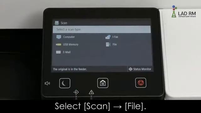 Сканирование и сохранение документов на CANON imageRUNNER C3025i. смотреть онлайн