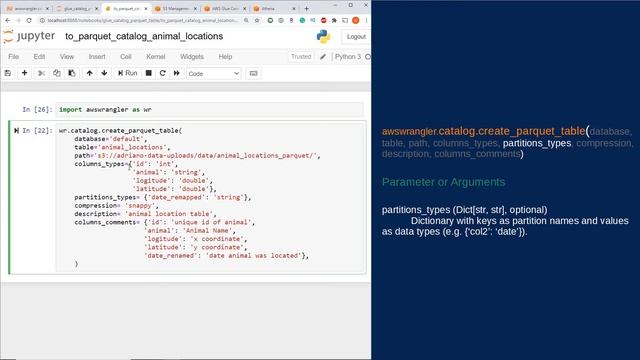 AWS Data Wrangler: Create a Parquet Table (Metadata Only) in AWS Glue Catalog | Step-By-Step смотреть онлайн