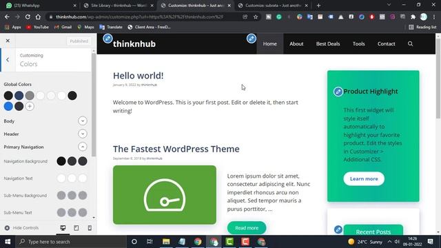 GeneratePress Theme Install & Theme Customization 2022 | WordPress Theme Customize Tutorial in Hind смотреть онлайн