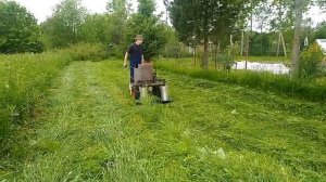 Роторная косилка для мотоблока (часть2) Испытания.