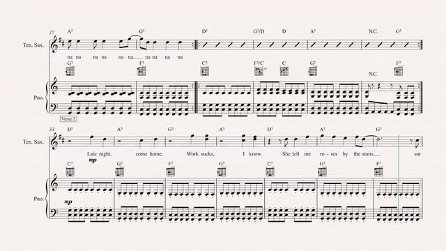 Tenor Sax - All the Small Things - Blink-182 - Sheet Music, Chords, & Vocals смотреть онлайн