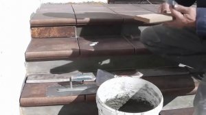 Как укладывать клинкерную плитку, ступени на бетонное крыльцо ч.2