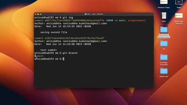 GIT Basic Commands - MERN Stack Full Course Playlist - 021 смотреть онлайн