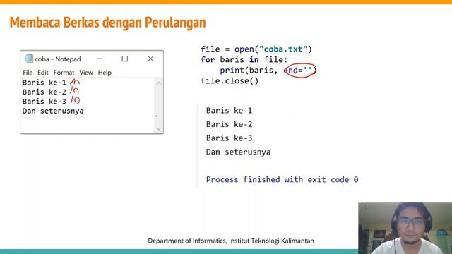 Python Basic #10 - File I/O - membaca berkas sampai file Excel/Spreadsheet смотреть онлайн