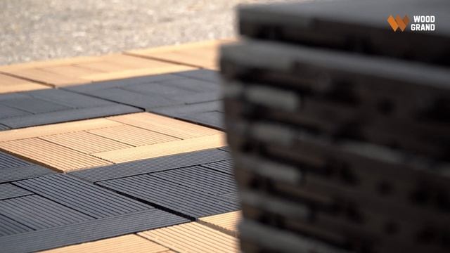Укладка садового паркета ДПК WOODGRAND. Виды монтажа садового паркета из ДПК смотреть онлайн
