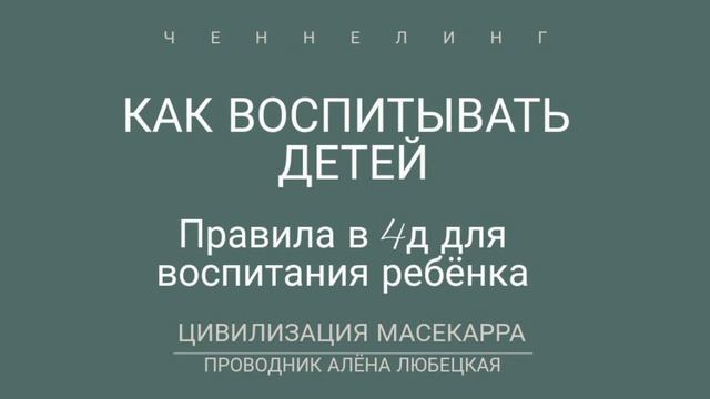 Матрица 4Д. Воспитание нового времени. Ценности. Любовь. Как правильно воспитывать детей. смотреть онлайн