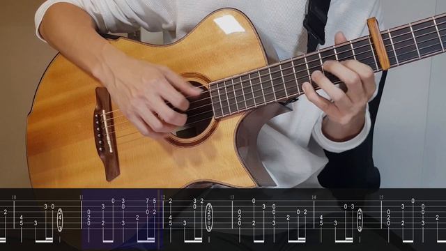 Minecraft 'Sweden' Guitar Cover (With TAB) смотреть онлайн