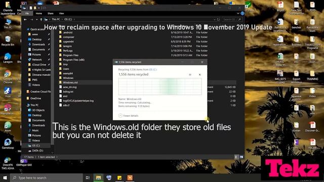 How to free Up Hard Disk Space after upgrading to Windows 10 November 2019 Update смотреть онлайн