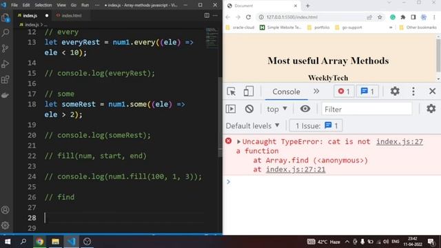 Most used Javascript Array methods | Top JavaScript array methods you should know. смотреть онлайн