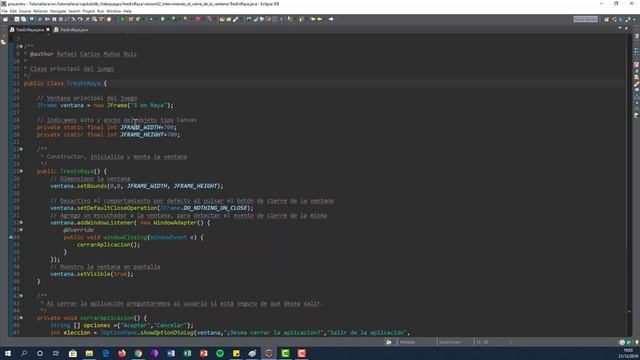 803-TutJava- Videojuegos - Tres en raya - versión 03 Agrego Canvas con BorderLayout смотреть онлайн