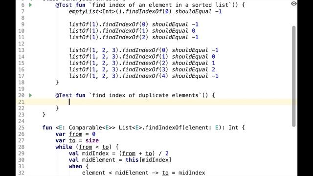 Binary search in Kotlin смотреть онлайн