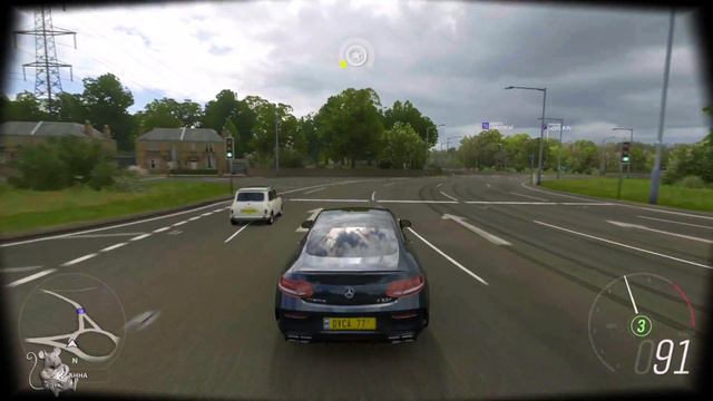 Учимся дрифтовать на C63 AMG |  Forza Horizon 4 | Геймплей PC [4K] смотреть онлайн