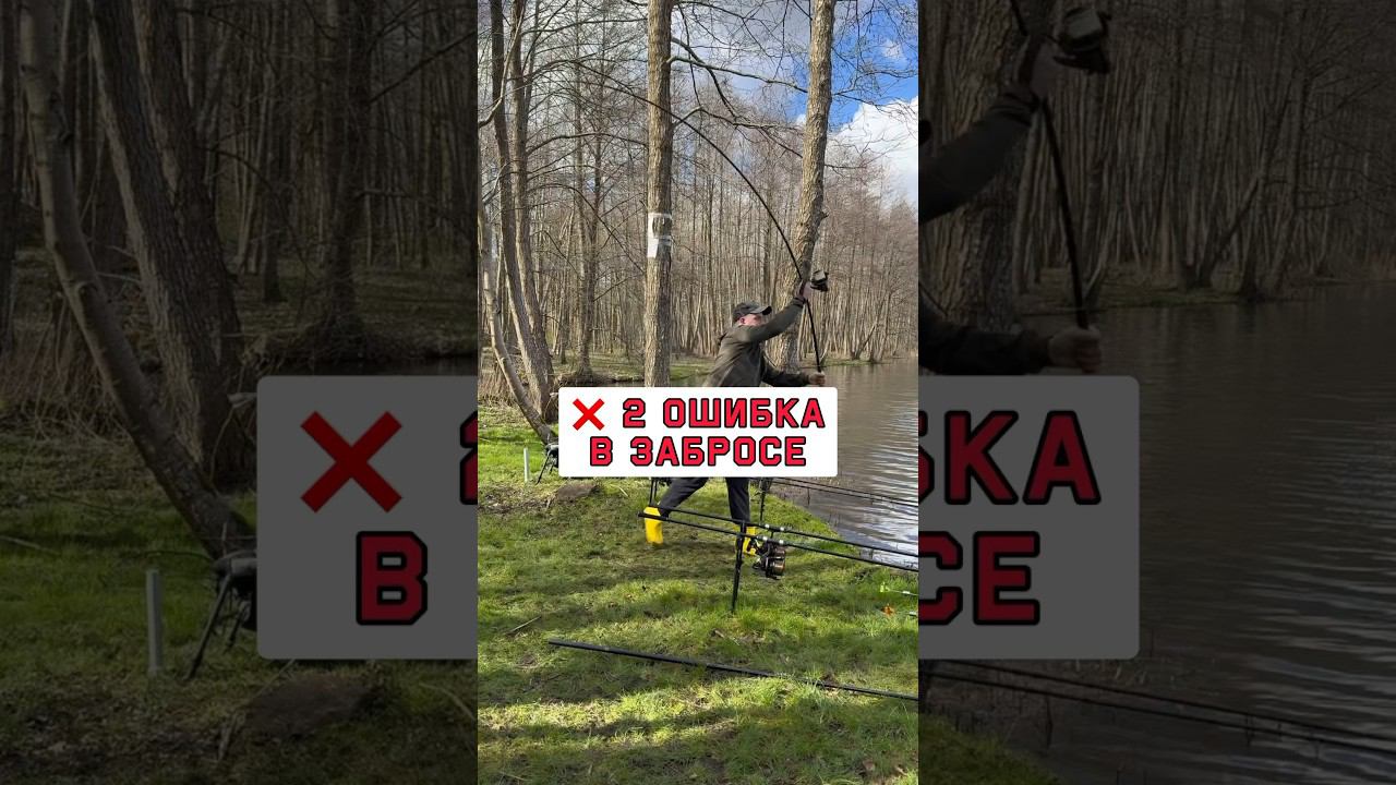 Не делай эту ошибку в забросе карповым удилищем #карпфишинг смотреть онлайн