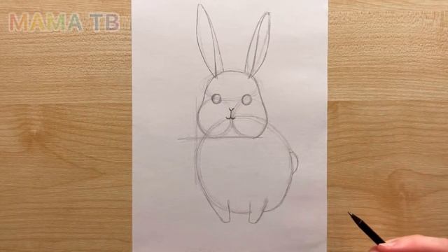 КРОЛИК рисовать легко и просто / RABBIT simple drawing смотреть онлайн
