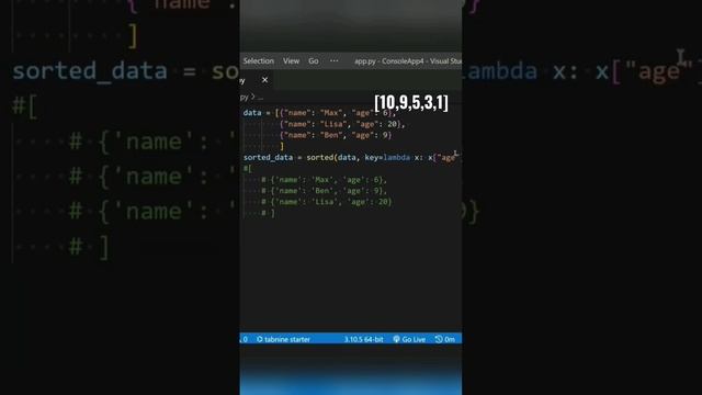Sort iterables with python sort function #developer #python #programming #pythonprogramming смотреть онлайн