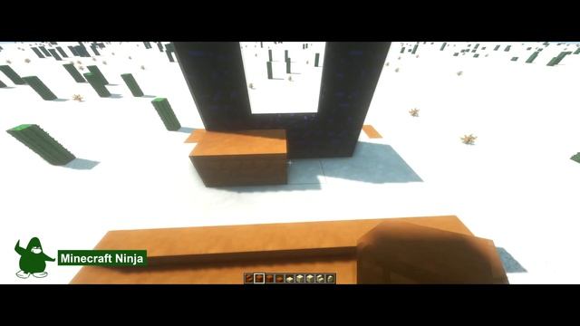 ? MINECRAFT: How to build a Desert Nether Portal (Design Tutorial) смотреть онлайн