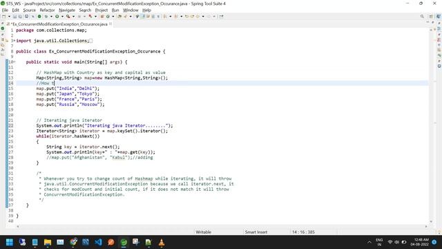 Concurrent Modification Exception in Java with Examples|| ConcurrentHashMap смотреть онлайн
