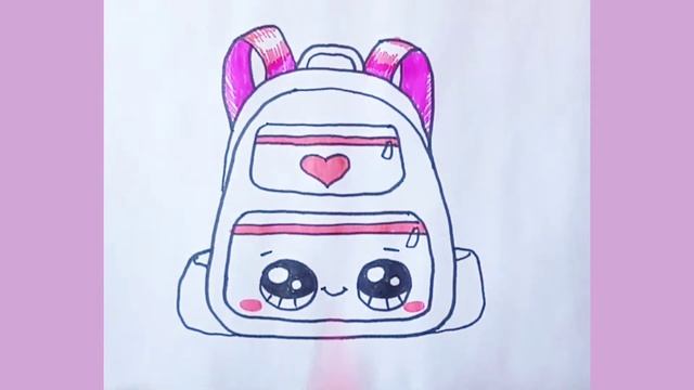 Как нарисовать кавайный рюкзак смотреть онлайн