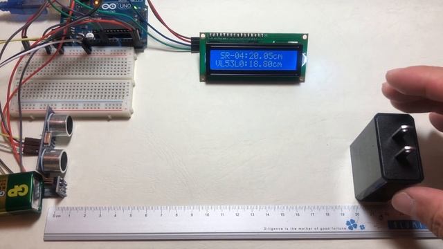 Arduino：HC-SR04與VL53L0X(GY-530)的測距比較 смотреть онлайн