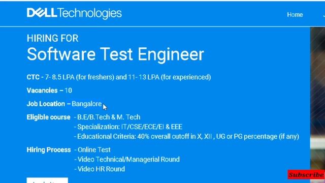 DELL Off Campus Drive 2022 | SALARY 7-9 LPA | DELL Recruitment Drive 2022|2021|2019 Batch Freshers смотреть онлайн