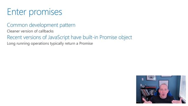 Promises for long running operations [45 of 51] | JavaScript for Beginners смотреть онлайн