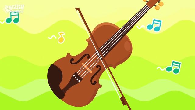 Kids vocabulary - Musical instruments _ String Instruments - English educational video смотреть онлайн