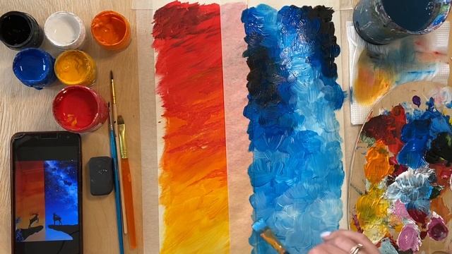 Картина АКРИЛОМ/ГУАШЬЮ за 30 МИНУТ в ДОМАШНИХ УСЛОВИЯХ // ЛЁГКИЙ ВИДЕО-УРОК для начинающих смотреть онлайн