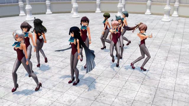 【MMD艦これ】夕雲型バニーでOne・Two・Three смотреть онлайн