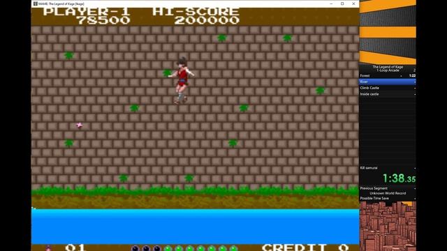 Arcade Speedrun The Legend of Kage (影の伝説) [1984] Former world record 3:16.81 смотреть онлайн