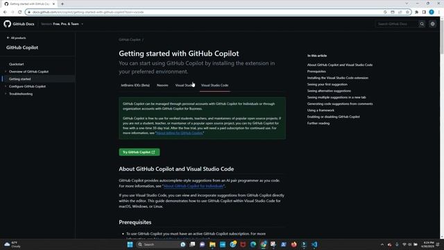How to Install Github Copilot for Visual Studio Code смотреть онлайн