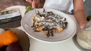 Вегетарианская селёдка под шубой с листами нори