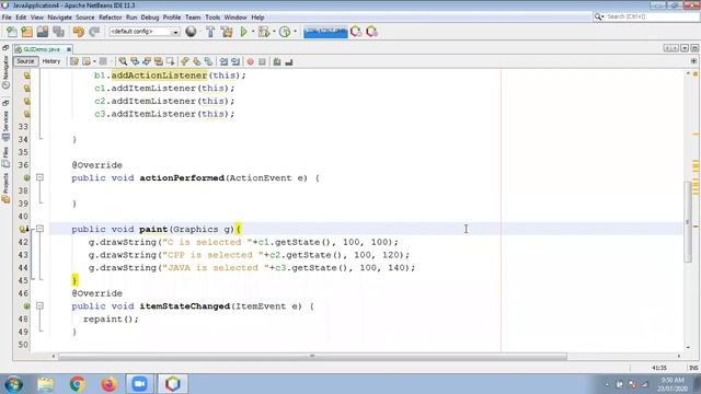 How to use AWT Controls Checkbox,Radiobutton,Choice,List in frame смотреть онлайн