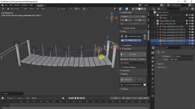 Gravity Rope Addon - Create and simulate ropes easily in Blender 3 смотреть онлайн