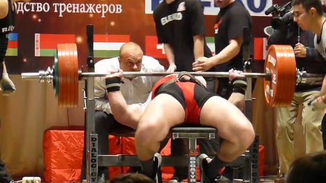 Laszlo Meszaros - RAW Bench Press 300.5kg@SHW - WORLDLIRFING 2010 смотреть онлайн