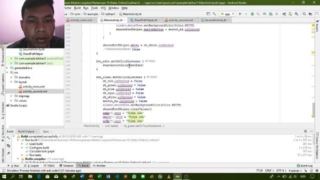 Latihan 1 : Menggunakan Shared Preference dengan Kotlin смотреть онлайн