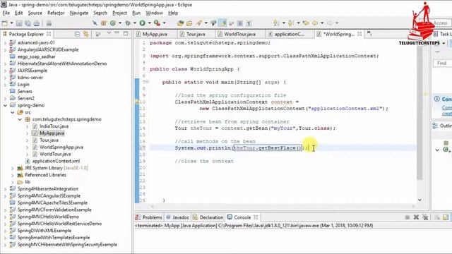 Spring In Telugu | SPRING IOC CODING IN ECLIPSE смотреть онлайн