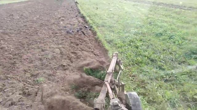 Вспашка на МТЗ, плуг плн с предплужниками. Птички смотреть онлайн