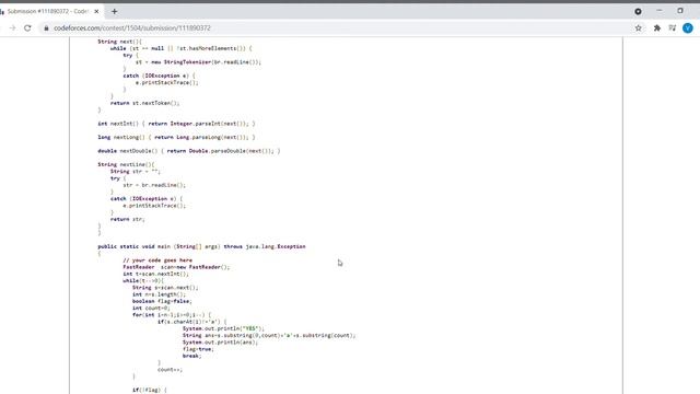 A.Deja Vu Codeforces Round # 712 Division 2 Java Solution смотреть онлайн