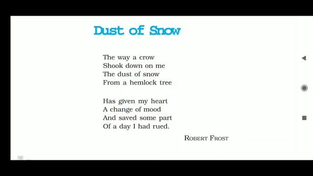 Dust of Snow & Fire and Ice (Summary) First Flight (Poetry-1) Class-10th смотреть онлайн