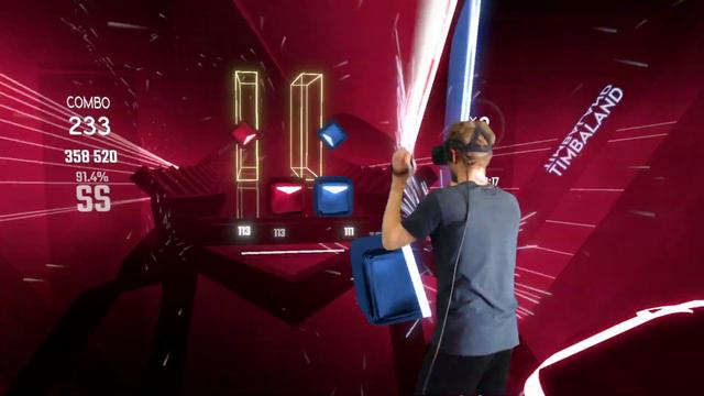 Beatsaber - Mixed Reality - Famous ft. Jake Davis | Bruno Martini, Timbaland - Expert Plus смотреть онлайн