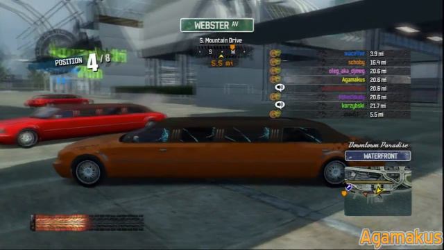 Burnout Paradise PS3 - drivable traffic - Limousine - HD 720p смотреть онлайн
