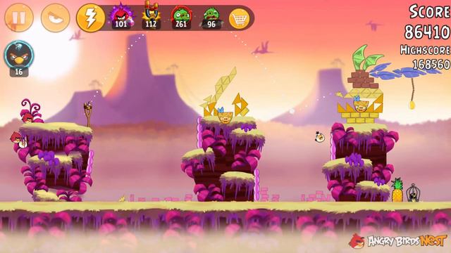 Angry Birds Jurassic Pork Level 36-12 Walkthrough 3 Star смотреть онлайн