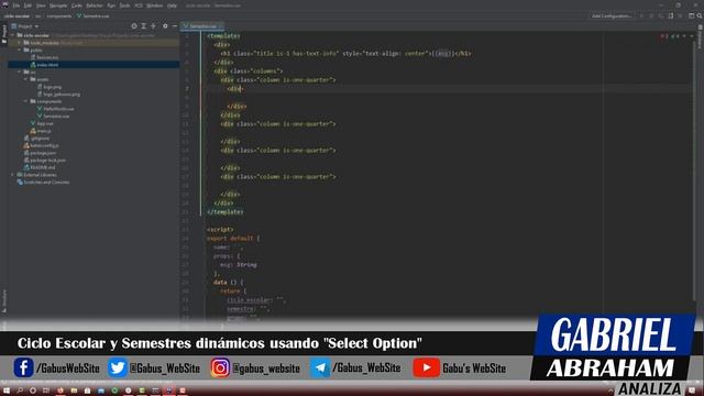 Ciclo Escolar y Semestres dinámicos con "Select Option" en Vue.js #vuejs смотреть онлайн