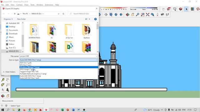 Cara Export File SketChup 3D ke AutoCad 2D смотреть онлайн