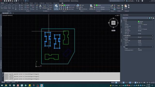 SELECTING OBJECTS - AutoCAD for beginners смотреть онлайн