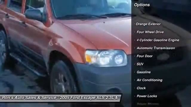 2005 Ford Escape XLS 2.3L Manual Lansford PA 18232 смотреть онлайн