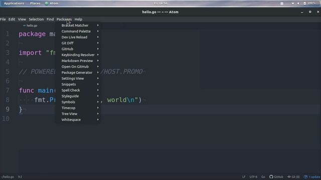 HOW TO RUN GO CODE IN ATOM EDITOR EASY ? ? смотреть онлайн