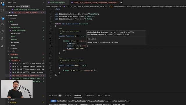 [2 z 7] Model w Laravel 10: tworzenie modeli przy użyciu php artisan make:model + fabryka i migracj смотреть онлайн