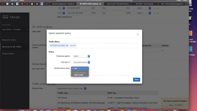 Cisco Meraki SD-WAN Configuration | SD-WAN Hands-On | SD-WAN Traffic Shaping | Meraki MX Firewall смотреть онлайн